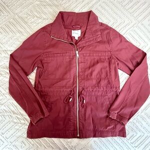 Old Navy Burgundy Fall Utility Jacket | S